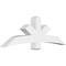 Ekena Millwork Alberta Architectural Grade PVC Gable Bracket, 72"W x 24"H x 6"D x 6"F, 8/12 Pitch GBP072X24X0606ALB00 - alternate 1